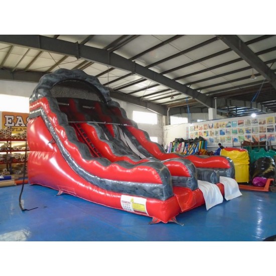 Toboggan Sec Gonflable Magma Liquide