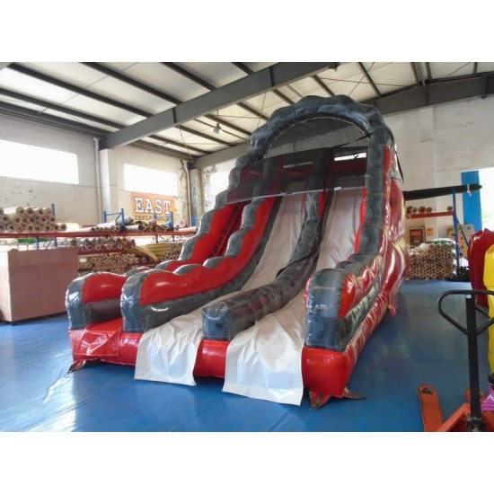 Toboggan Sec Gonflable Magma Liquide
