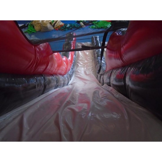 Toboggan Sec Gonflable Magma Liquide