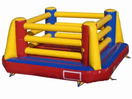 Colorful inflatable boxing ring bounce house, ideal for parties and events. High-quality, durable, and affordable. Buy online today for endless fun!